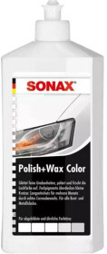 Цветной полироль для кузова Sonax Polish &amp; Wax Color NanoPro белый