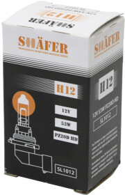 Автолампа Shafer H12 PZ20d 53 W прозрачная SL1012