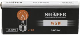 Автолампа Shafer W5W W2,1x9,5d 5 W SL2205