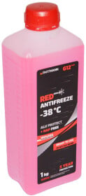 Готовий антифриз PARTMANN G12+ червоний -38 °C