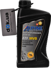 Трансмиссионное масло Alpine ATF MVS синтетическое