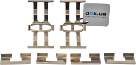 Комплектующие дисковых тормозных колодок Blue Print ADH248600