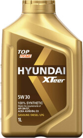 Моторна олива Hyundai XTeer TOP Prime 5W-30 синтетична