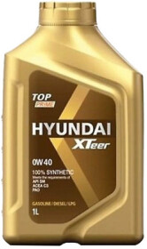 Моторное масло Hyundai XTeer TOP Prime 0W-40 синтетическое