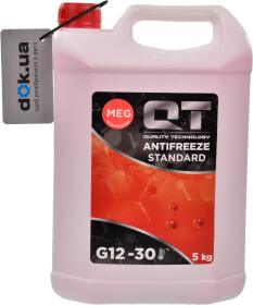 Готовый антифриз QT MEG Standard G12 красный -30 °C