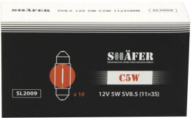 Автолампа Shafer C5W SV8,5 5 W прозора SL2009