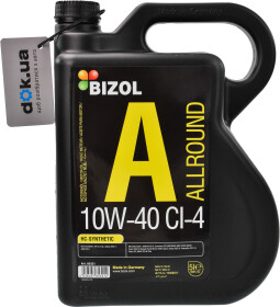 Моторное масло Bizol Allround CI-4 10W-40 полусинтетическое