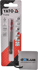 Свердло Yato спіральне по металу, бетону та дереву YT-44782 5 мм