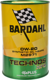Моторное масло Bardahl Technos XFS M2971 0W-20 синтетическое