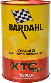 Моторна олива Bardahl XTC C60 0W-40 синтетична