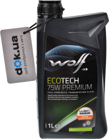 Трансмиссионное масло Wolf EcoTech Premium GL-4+ 75W синтетическое