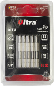 Набор бит Ultra 4015352 10 шт.