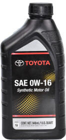 Моторное масло Toyota Motor Oil 0W-16 синтетическое