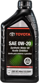Моторное масло Toyota Synthetic Motor Oil 0W-20 синтетическое