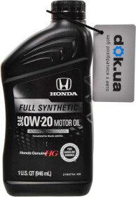 Моторное масло Honda Full Synthetic 0W-20 синтетическое