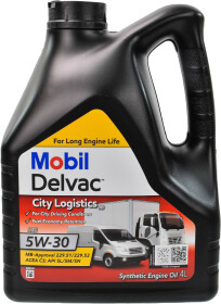 Моторное масло Mobil Delvac City Logistics M 5W-30 синтетическое