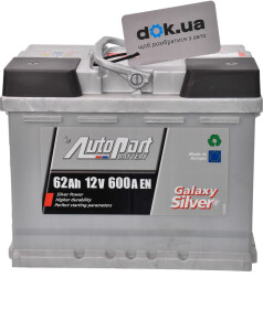 Акумулятор AutoParts 6 CT-62-R Galaxy Silver ARL062GAS0