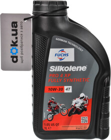 Моторное масло 4T Fuchs Silkolene Pro 4 XP 10W-30 синтетическое