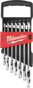 Набор ключей рожково-накидных Milwaukee MAX BITE 4932478557 8-17 мм с шарниром 7 шт