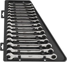 Набор ключей комбинированных трещоточных Milwaukee MAX BITE 4932464994 8-22 мм 15 шт