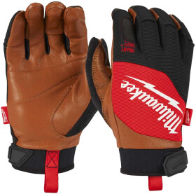 Перчатки рабочие Milwaukee Hybrid Leather синтетические с кожаными вставками черные