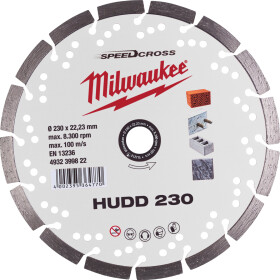 Круг відрізний Milwaukee Speedcross HUDD 4932399822 230 мм