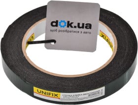 Двухсторонний скотч UNIFIX PN-1506 на полиэтиленовой основе 15 мм х 5 м