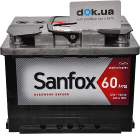 Акумулятор Sanfox 6 CT-60-R Overwork Defend AKBLU1026