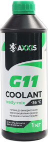 Готовый антифриз Axxis Coolant Ready-Mix G11 зеленый -36 °C