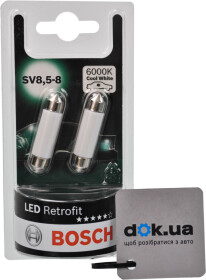 Автолампа Bosch Retrofit LED C5W SV8,5-8 1 W 1987301509