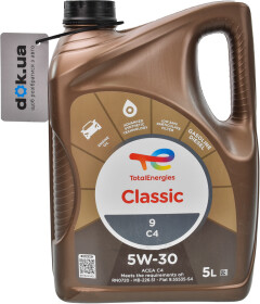 Моторное масло Total Classic 9 C4 5W-30 синтетическое