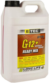 Готовый антифриз E-TEC Glycsol G12+ красный