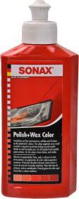 Цветной полироль для кузова Sonax Polish &amp; Wax Color NanoPro красный