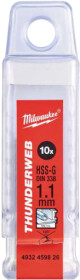 Набір свердл Milwaukee спіральних по металу Thunderweb 4932459826 1.1 мм 10 шт.