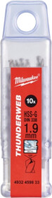 Набір свердл Milwaukee спіральних по металу Thunderweb 4932459833 1.9 мм 10 шт.