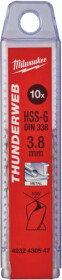 Набір свердл Milwaukee спіральних по металу Thunderweb 4932430547 3.8 мм 10 шт.