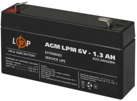 Аккумулятор для ИБП LogicPower LPM LP4157 LP4157 1.3 Ач 6 В