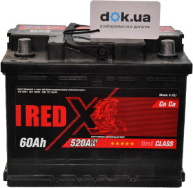 Аккумулятор RED X 6 CT-60-R First Class 55580rx