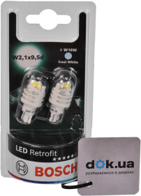 Автолампа Bosch Retrofit LED W16W W2,1x9,5d 1,8 W 1987301523