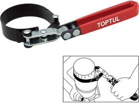 Ключ для зйому масляних фільтрів Toptul JDAU8595 J-подібний 85-95 мм