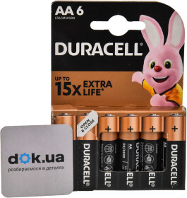 Батарейка Duracell 6409642 AA (пальчиковая) 1,5 V 6 шт