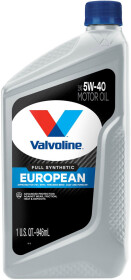 Моторна олива Valvoline European Vehicle Full Synthetic 5W-40 синтетична