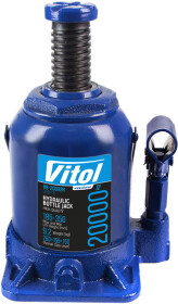 Домкрат Vitol бутылочный гидравлический 20 т DB-20002H/JX0111