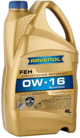 Моторное масло Ravenol FEH 0W-16 синтетическое