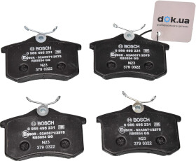 Тормозные колодки Bosch 0 986 495 231