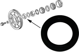 Сальник колінчастого вала JP Group 1119500700