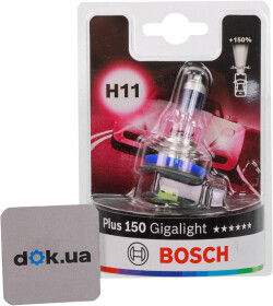Автолампа Bosch Gigalight Plus 150 H11 PGJ19-2 55 W 1987301138