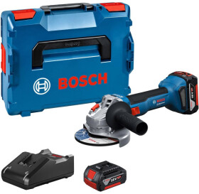 Болгарка аккумуляторная Bosch GWS 18V-8 Professional + L-BOXX (2 аккумулятора + ЗУ + чехол) 125 мм