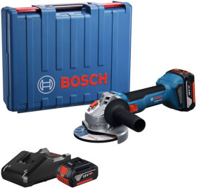Болгарка акумуляторна Bosch GWS 18V-8 Professional (2 акумулятори + ЗП + чохол) 125 мм