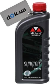 Моторное масло Midland Synqron 0W-20 синтетическое